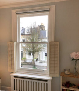 Crafted home made sash window"